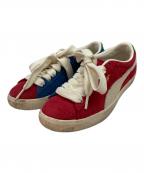 PUMAプーマ）の古着「スウェード ヴィンテージ オリジンズ スニーカー」｜ブルー×レッド