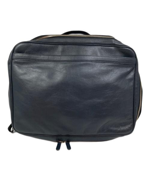 business leather factory（ビジネス レザー ファクトリー）business leather factory (ビジネス レザー ファクトリー) 2WAYレザーリュック ネイビーの古着・服飾アイテム