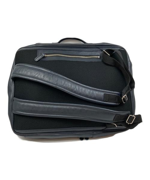 business leather factory（ビジネス レザー ファクトリー）business leather factory (ビジネス レザー ファクトリー) 2WAYレザーリュック ネイビーの古着・服飾アイテム