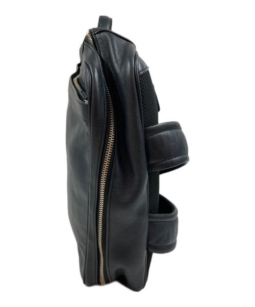 business leather factory（ビジネス レザー ファクトリー）business leather factory (ビジネス レザー ファクトリー) 2WAYレザーリュック ネイビーの古着・服飾アイテム