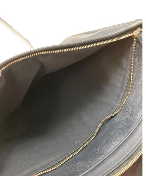 business leather factory（ビジネス レザー ファクトリー）business leather factory (ビジネス レザー ファクトリー) 2WAYレザーリュック ネイビーの古着・服飾アイテム