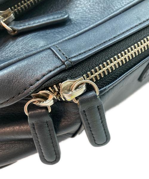 business leather factory（ビジネス レザー ファクトリー）business leather factory (ビジネス レザー ファクトリー) 2WAYレザーリュック ネイビーの古着・服飾アイテム