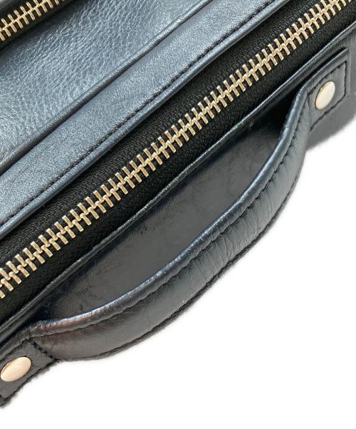 business leather factory（ビジネス レザー ファクトリー）business leather factory (ビジネス レザー ファクトリー) 2WAYレザーリュック ネイビーの古着・服飾アイテム