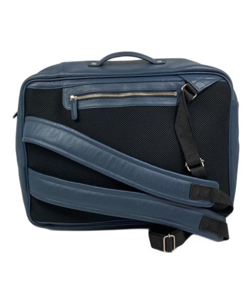 business leather factory（ビジネス レザー ファクトリー）business leather factory (ビジネス レザー ファクトリー) 2WAYレザーリュック ネイビーの古着・服飾アイテム