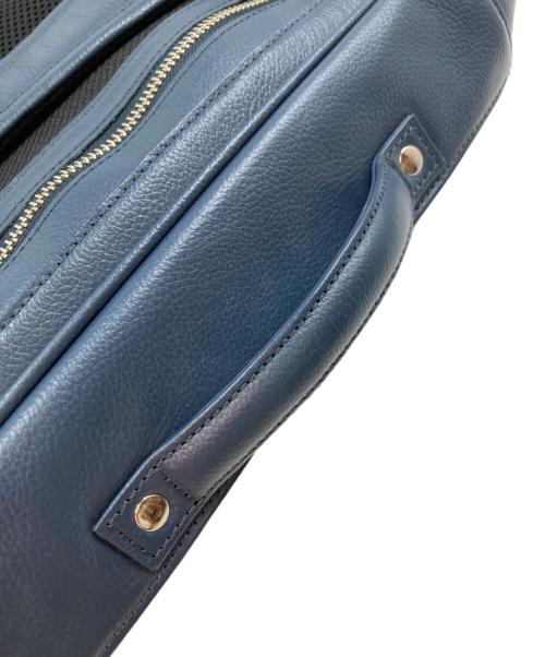 business leather factory（ビジネス レザー ファクトリー）business leather factory (ビジネス レザー ファクトリー) 2WAYレザーリュック ネイビーの古着・服飾アイテム