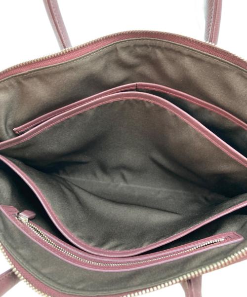 business leather factory（ビジネス レザー ファクトリー）business leather factory (ビジネス レザー ファクトリー) レザーブリーフケース パープルの古着・服飾アイテム