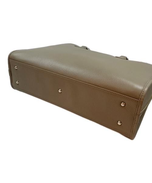 business leather factory（ビジネス レザー ファクトリー）BUSINESS LEATHER FACTORY (ビジネス レザー ファクトリー) レザーブリーフケース ベージュの古着・服飾アイテム