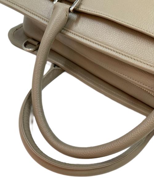 business leather factory（ビジネス レザー ファクトリー）BUSINESS LEATHER FACTORY (ビジネス レザー ファクトリー) レザーブリーフケース ベージュの古着・服飾アイテム