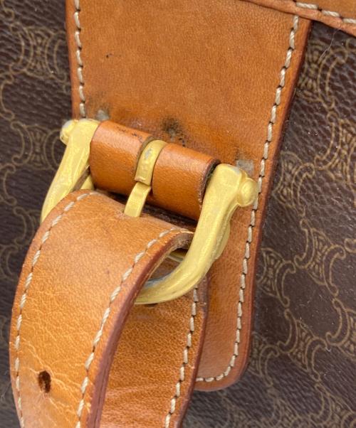 CELINE（セリーヌ）CELINE (セリーヌ) ブラゾン型押し マカダム柄トートバッグ ブラウンの古着・服飾アイテム