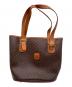 CELINE（セリーヌ）の古着「ブラゾン型押し マカダム柄トートバッグ」｜ブラウン