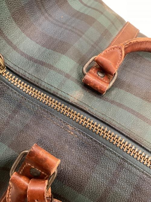 POLO RALPH LAUREN（ポロ・ラルフローレン）POLO RALPH LAUREN (ポロ・ラルフローレン) ヴィンテージブラックウォッチボストンバッグの古着・服飾アイテム