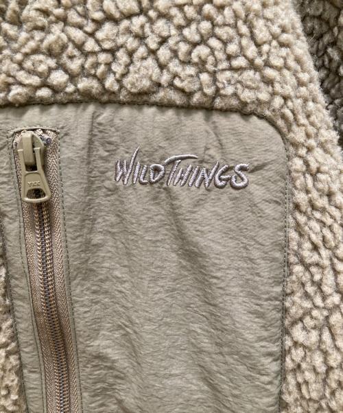 WILD THINGS（ワイルドシングス）WILD THINGS (ワイルドシングス) リバーシブルボアブルゾン カーキ サイズ:Mの古着・服飾アイテム