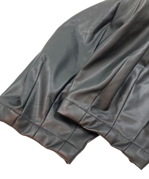 m's braque（エムズブラック）M'S BRAQUE (エムズブラック) フェイクレザーハーレムパンツ ブラック サイズ:38の古着・服飾アイテム