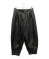 M'S BRAQUE（エムズブラック）の古着「フェイクレザーハーレムパンツ」｜ブラック
