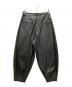 M'S BRAQUE (エムズブラック) フェイクレザーハーレムパンツ ブラック サイズ:38：8000円