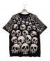 LIQUID BLUE（リキッドブルー）の古着「スカルデザインTシャツ」｜ブラック×ホワイト