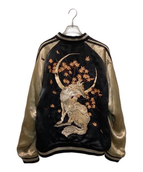 花旅楽団（ハナタビガクダン）花旅楽団 (ハナタビガクダン) スーベニアジャケット ブラック サイズ:Lの古着・服飾アイテム