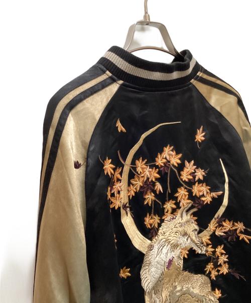 花旅楽団（ハナタビガクダン）花旅楽団 (ハナタビガクダン) スーベニアジャケット ブラック サイズ:Lの古着・服飾アイテム