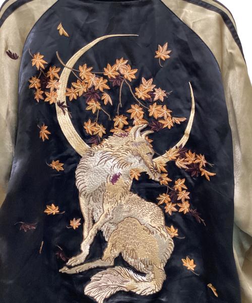 花旅楽団（ハナタビガクダン）花旅楽団 (ハナタビガクダン) スーベニアジャケット ブラック サイズ:Lの古着・服飾アイテム