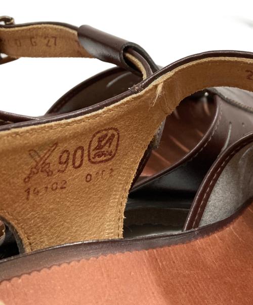 Czech army（チェコアーミー）Czech army (チェコアーミー) グルカサンダル ブラウン サイズ:27の古着・服飾アイテム