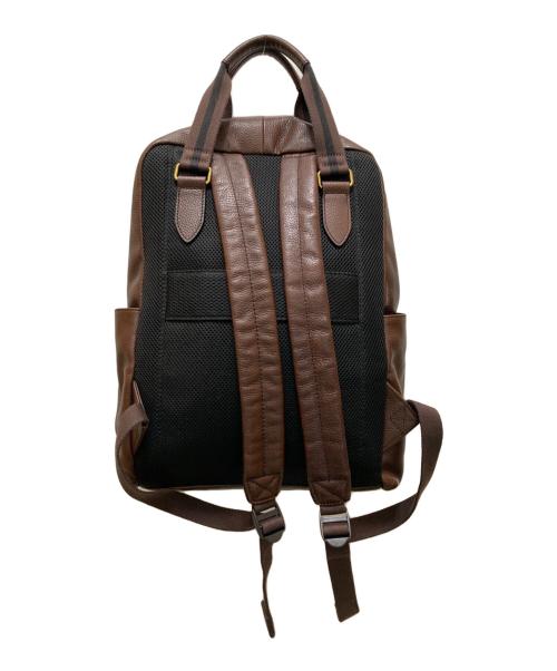 FOSSIL（フォッシル）FOSSIL (フォッシル) レザーリュック ブラウンの古着・服飾アイテム