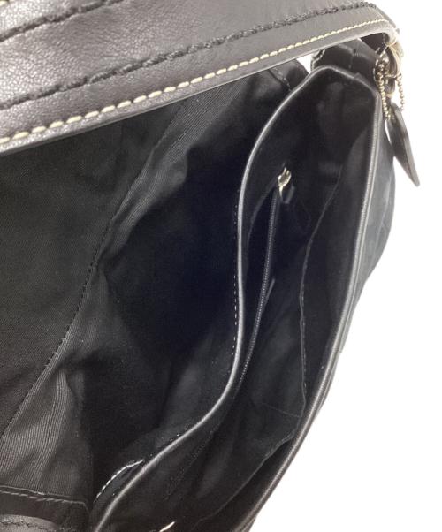 COACH（コーチ）COACH (コーチ) キャンバスシグネチャーショルダーバッグ ブラックの古着・服飾アイテム