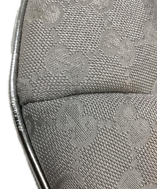 GUCCI（グッチ）GUCCI (グッチ) GGキャンバスショルダーバッグ シルバーの古着・服飾アイテム