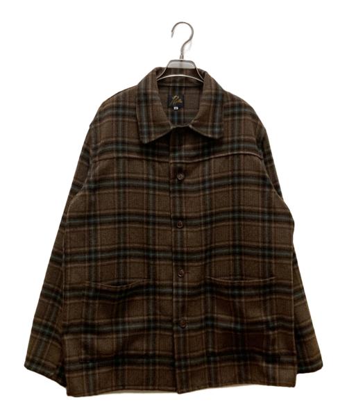 Needles（ニードルズ）Needles (ニードルズ) チェック柄カバーオール ブラウン サイズ:Mの古着・服飾アイテム