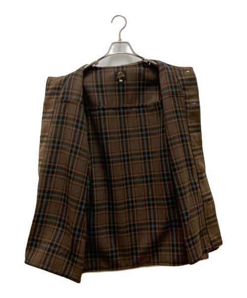Needles（ニードルズ）Needles (ニードルズ) チェック柄カバーオール ブラウン サイズ:Mの古着・服飾アイテム
