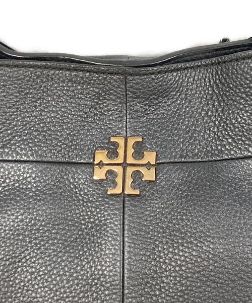 TORY BURCH（トリーバーチ）TORY BURCH (トリーバーチ) ジップデザインレザートートバッグ ブラックの古着・服飾アイテム