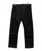 LEVI'Sリーバイス）の古着「ブラック先染めデニムパンツ」｜ブラック