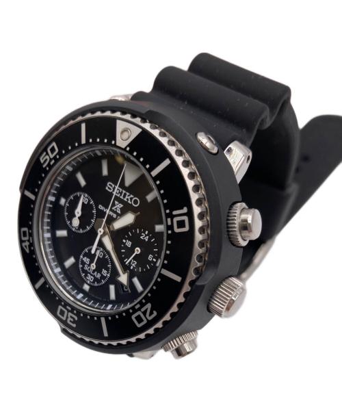 SEIKO（セイコー）SEIKO (セイコー) LOWERCASE (ロウワーケース) コラボダイバーズウォッチ ブラックの古着・服飾アイテム