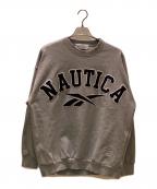 NAUTICA×REEBOKノーティカ×リーボック）の古着「ロゴスウェット」｜グレー