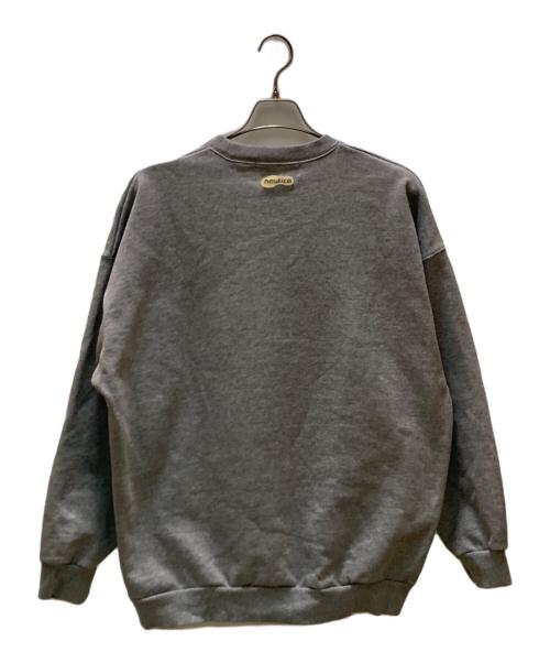 NAUTICA（ノーティカ）NAUTICA (ノーティカ) REEBOK (リーボック) ロゴスウェット グレー サイズ:Ⅼの古着・服飾アイテム