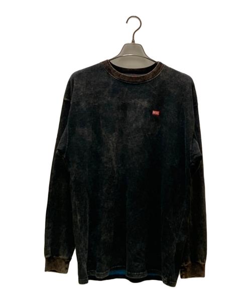 DIESEL（ディーゼル）DIESEL (ディーゼル) ガーメントダイカットソー ブラック サイズ:M 未使用品の古着・服飾アイテム