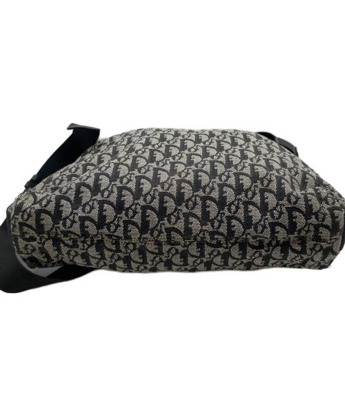 Christian Dior（クリスチャン ディオール）Christian Dior (クリスチャン ディオール) トロッター ショルダーバッグ グレー×ブラックの古着・服飾アイテム