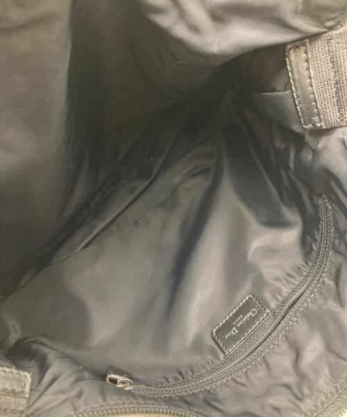 Christian Dior（クリスチャン ディオール）Christian Dior (クリスチャン ディオール) トロッター ショルダーバッグ グレー×ブラックの古着・服飾アイテム