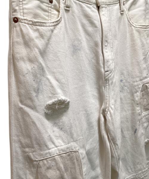 JOHNBULL（ジョンブル）Johnbull (ジョンブル) 11オンスデニム ハードワーカー デッキパンツ ホワイト サイズ:Mの古着・服飾アイテム