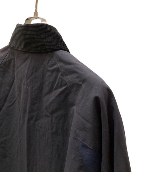 Barbour（バブアー）Barbour (バブアー) JOURNAL STANDARD (ジャーナルスタンダード) コラボ マルチカラー バーレー ステンカラーコート ブラック×ネイビー サイズ:34の古着・服飾アイテム
