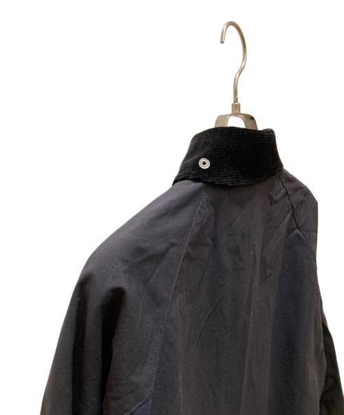 Barbour（バブアー）Barbour (バブアー) JOURNAL STANDARD (ジャーナルスタンダード) コラボ マルチカラー バーレー ステンカラーコート ブラック×ネイビー サイズ:34の古着・服飾アイテム