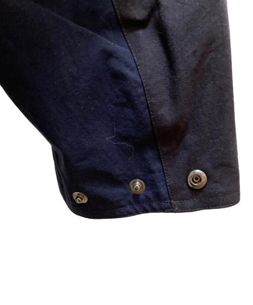 Barbour（バブアー）Barbour (バブアー) JOURNAL STANDARD (ジャーナルスタンダード) コラボ マルチカラー バーレー ステンカラーコート ブラック×ネイビー サイズ:34の古着・服飾アイテム