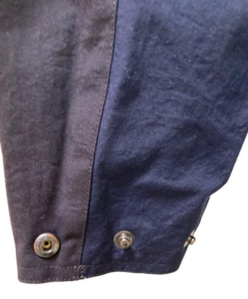 Barbour（バブアー）Barbour (バブアー) JOURNAL STANDARD (ジャーナルスタンダード) コラボ マルチカラー バーレー ステンカラーコート ブラック×ネイビー サイズ:34の古着・服飾アイテム