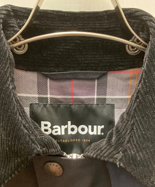 Barbour（バブアー）Barbour (バブアー) JOURNAL STANDARD (ジャーナルスタンダード) コラボ マルチカラー バーレー ステンカラーコート ブラック×ネイビー サイズ:34の古着・服飾アイテム