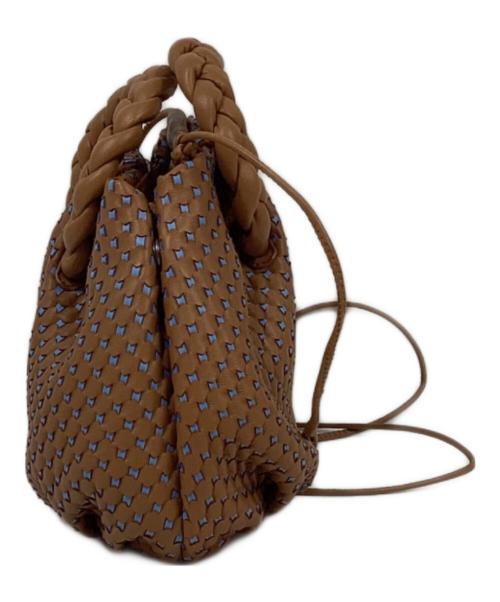 HEREU（ヘリュー）HEREU (ヘリュー) WBBOWO ショルダーバッグ ブラウン×ブルーの古着・服飾アイテム