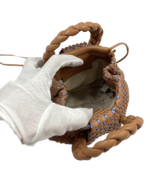 HEREU（ヘリュー）HEREU (ヘリュー) WBBOWO ショルダーバッグ ブラウン×ブルーの古着・服飾アイテム