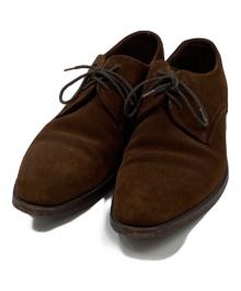 LOAKE 1880（ローク）の古着「スウェードプレーントゥシューズ」｜ブラウン