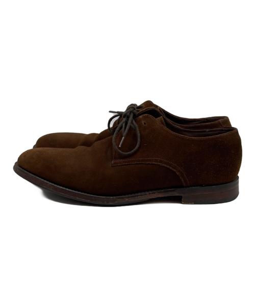 LOAKE 1880（ローク）LOAKE 1880 (ローク) スウェードプレーントゥシューズ ブラウン サイズ:8の古着・服飾アイテム