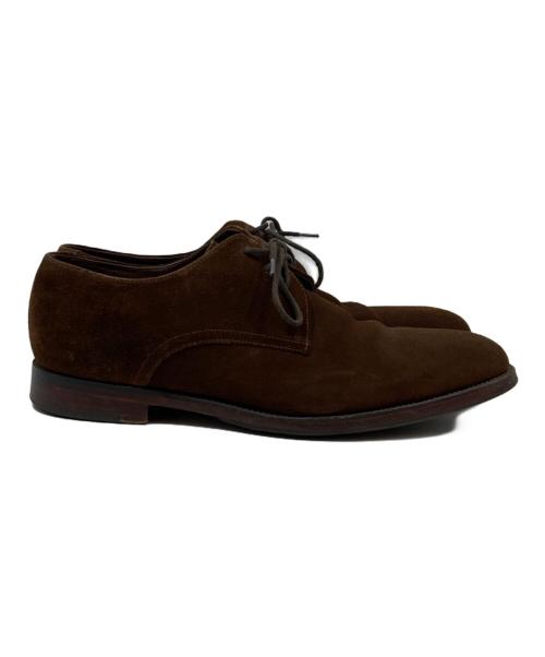 LOAKE 1880（ローク）LOAKE 1880 (ローク) スウェードプレーントゥシューズ ブラウン サイズ:8の古着・服飾アイテム