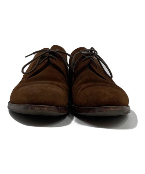 LOAKE 1880（ローク）LOAKE 1880 (ローク) スウェードプレーントゥシューズ ブラウン サイズ:8の古着・服飾アイテム