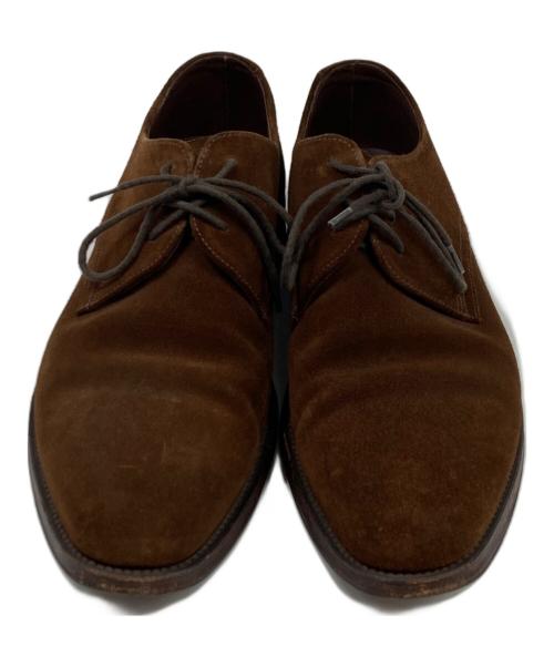 LOAKE 1880（ローク）LOAKE 1880 (ローク) スウェードプレーントゥシューズ ブラウン サイズ:8の古着・服飾アイテム